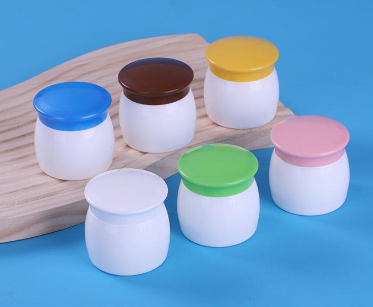 Mushroom Shape 15ml 20ml 30ml Colorful Kids Baby Skin Care Face Cream Jar With Lid Seal Wide Mouth Cosmetic Sample Jars Bottles
