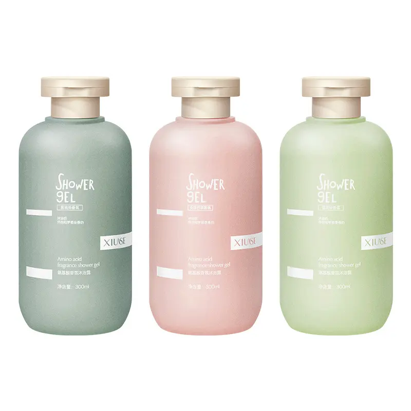 250ml 10oz 15oz 16oz 24oz Matte Squeeze Shampoo Bottle with Flip Cover and Pump PE Soft Touch Baby Wash Packaging Container