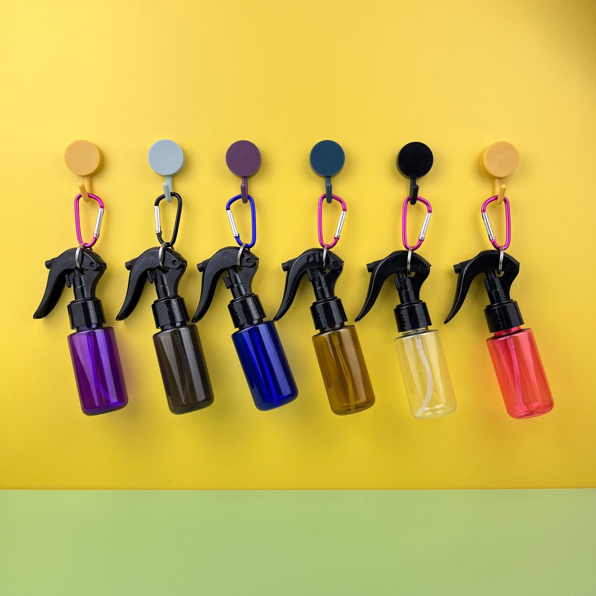Key chain Amber trigger spray bottle 250ml 300ml 500ml 750ml 1000ml trigger spray bottle mist spray bottle trigger sprayer