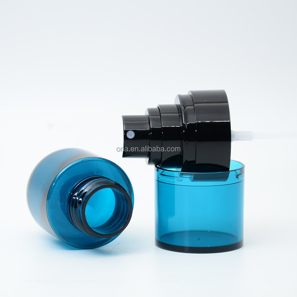 50ml-500ml Empty blue and Clear Perfume Refillable Plastic Spray Bottles with Fine Mist Sprayer Pump