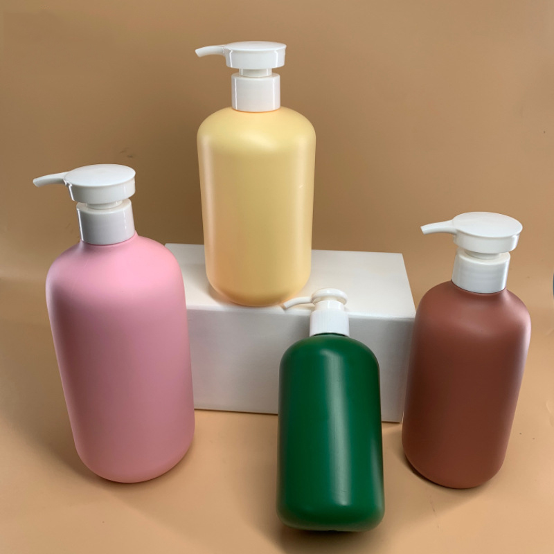 Custom 100 300ml Plastic PE Pink Baby Kids Body Wash Shampoo and Conditioner Bottle Package With Lotion Pump