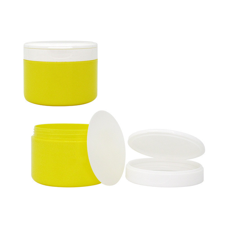60g100g 200g Round Frosted Plastic Bottle Tooth Powder Plastic Jar with Flip Cap Spoon Empty Sifter Cosmetic Packaging Container