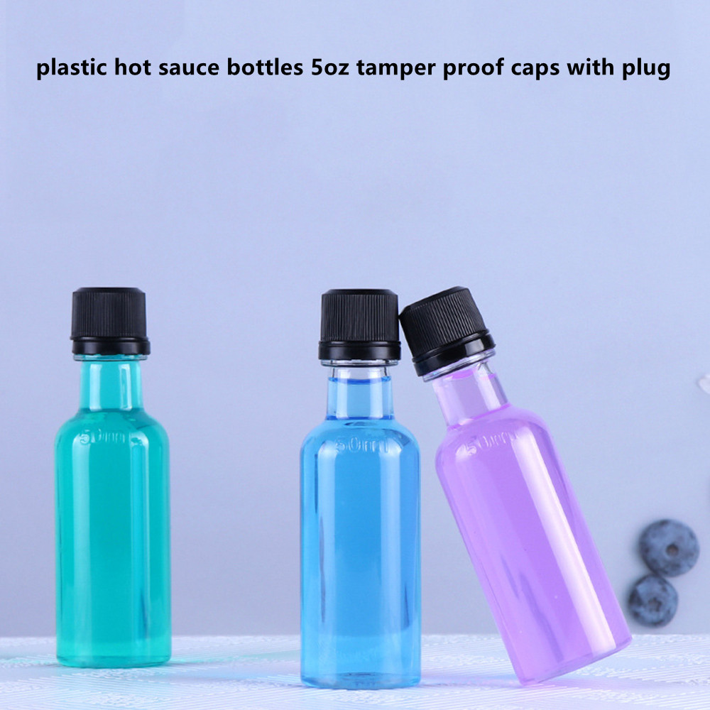 Custom Made Hot Sauce Bottles 5oz 150ml Mayonnaise with Plastic Snap Cap for Chili Sauce Ketchup Squeeze Packaging Flip Top Caps