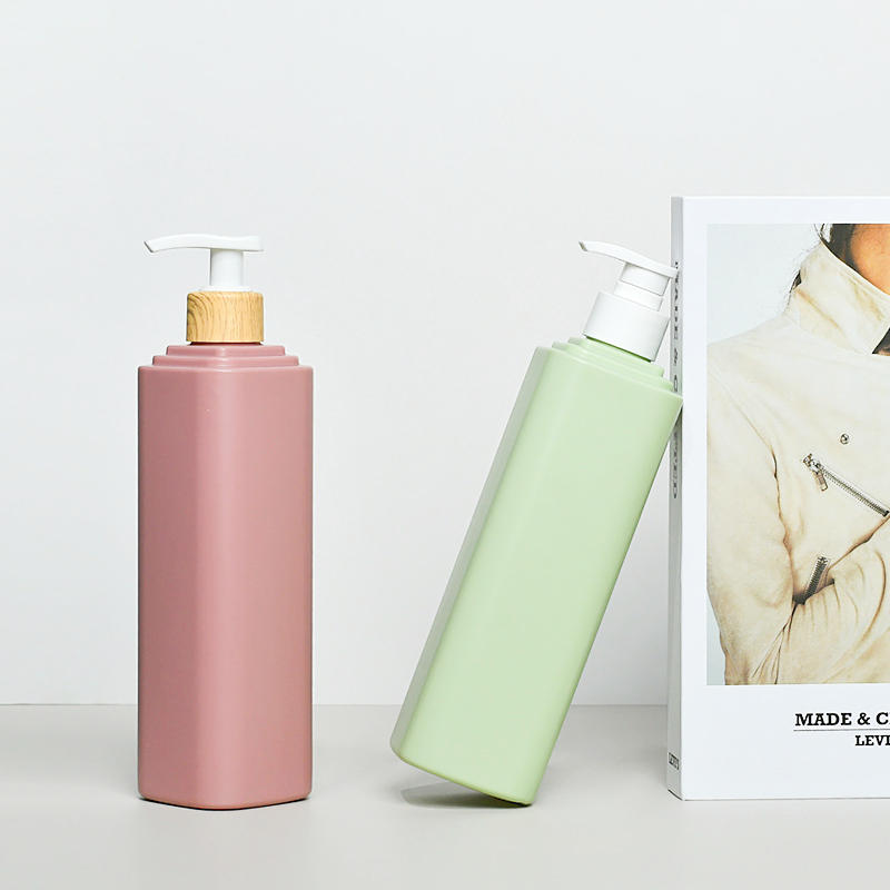 250ml 500ml shampoo bottle Refillable Plastic Containers Pump bottle silver Gold Matte Black Pink Blue Yellow Orange Bottle