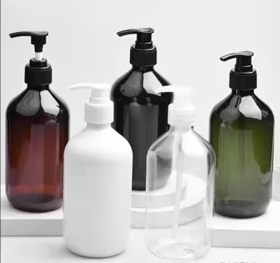 White Soft Touch Luxury 500ml 300ml 250ml Plush Refillable Shampoo and Conditioner Bottles Body Hand Wash Bottle with White Pump