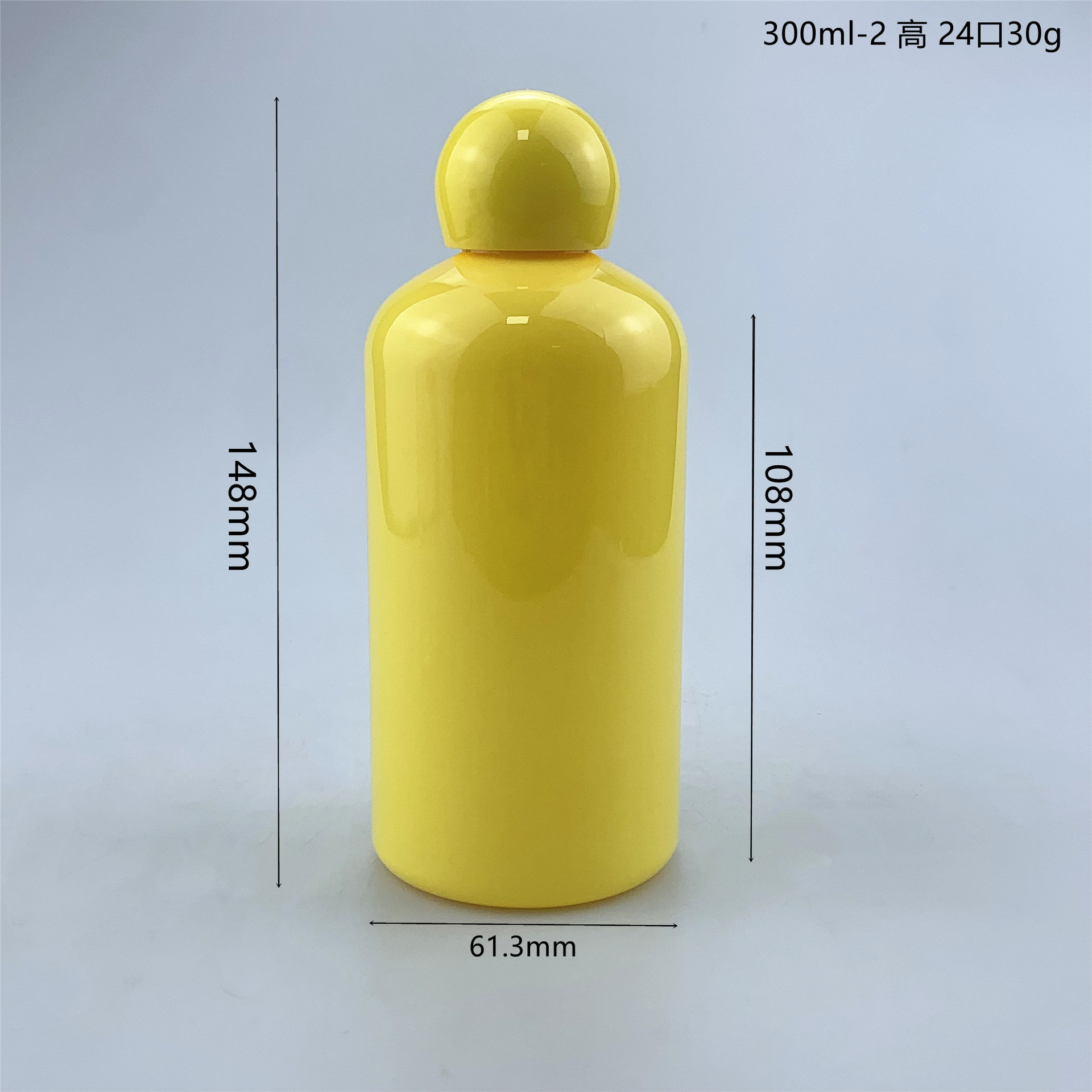 Plastic PET 100ml 200ml 300ml Toner Bottle With Ball Cap Plug Stopper