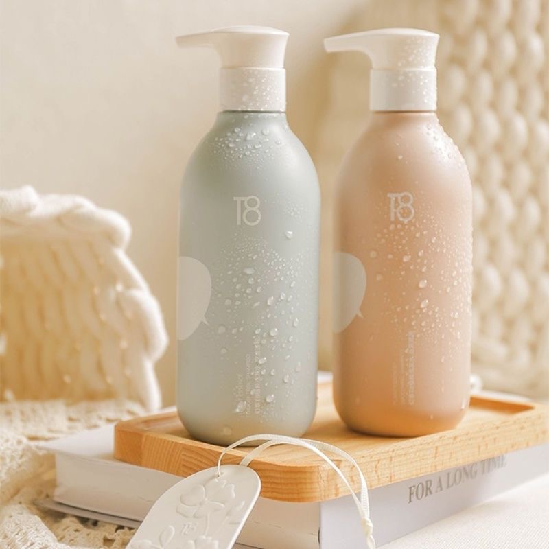 Custom Luxury Soft Touch 300ml 500ml Frosted Shampoo Body Scrub Plastic Packaging Tubes Baby Body Wash Bottle with Lotion Pump