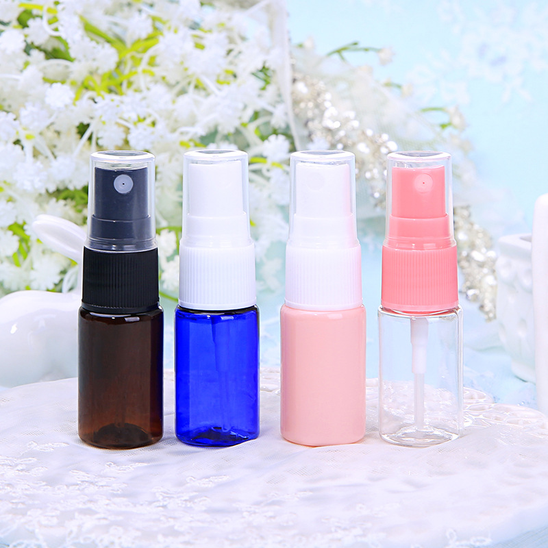 Travel Size 10ml 20ml 30ml 50ml 100ml Mini Color PET fragrance spray bottles HDPE Nasal spray bottle travel perfume spray bottle