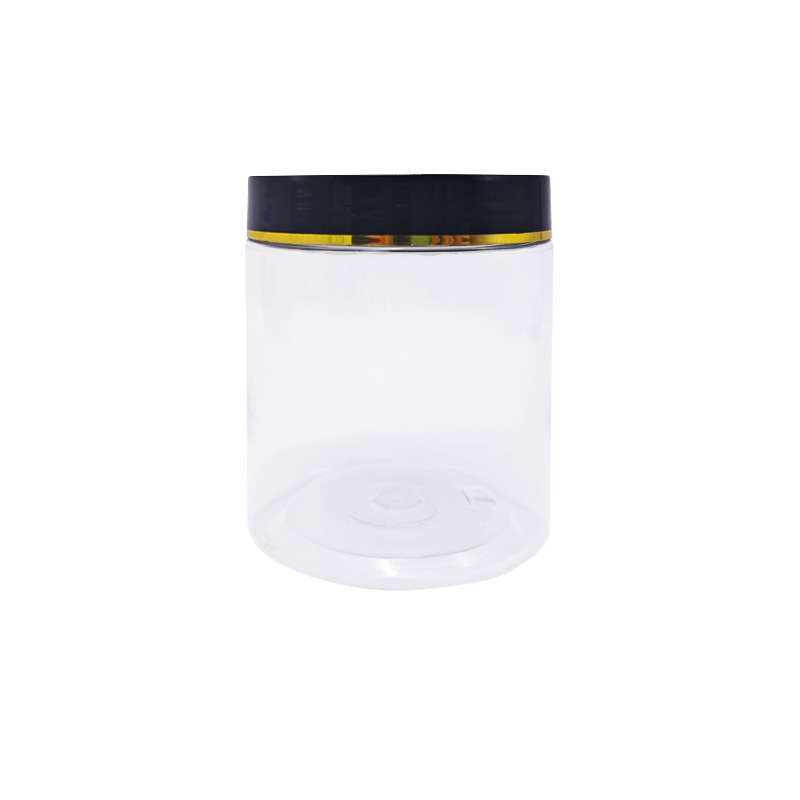 100/200/300/500ml Wide Mouth transparent PET Plastic jar for food packaging Food Storage Plastic Containers Salad Jar
