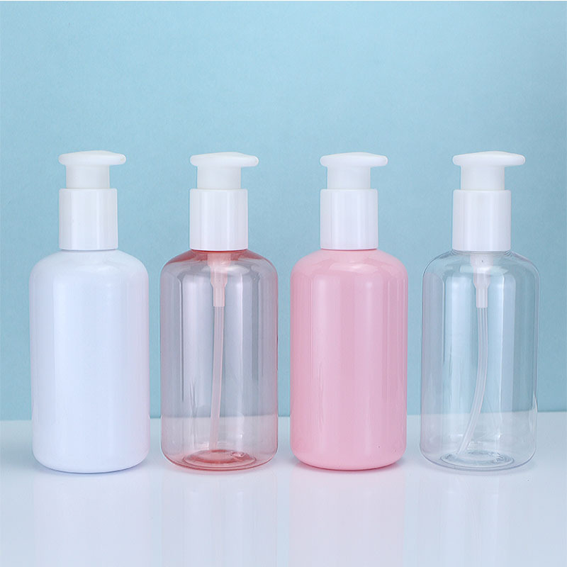 Clear Cleaning Liquid Plastic Bottles 300ml 500ml PET Lotion Bottle Lotion Shampoo Bottle Packaging for Toner with Unique Lid