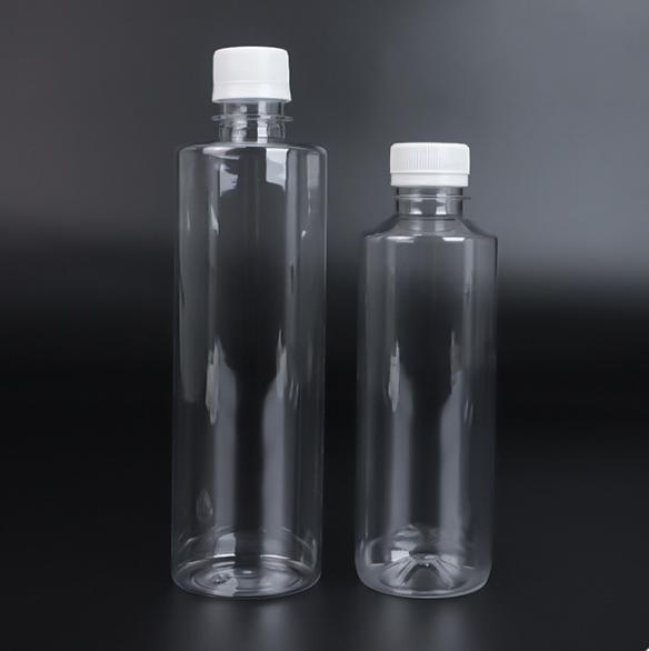 330ml 500ml Plastic bottles for juice beverage PET disposable transparent juice packaging bottle with tamper evident screw cap
