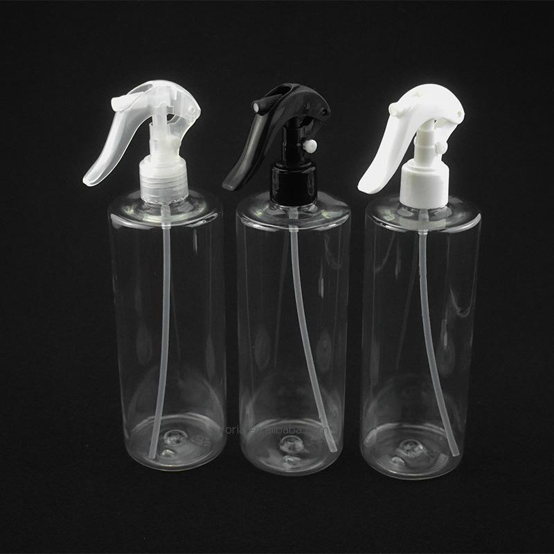200ml 300ml 400ml 500ml and large white/transparent/blue/amber/green/red plastic trigger spray bottle white pump