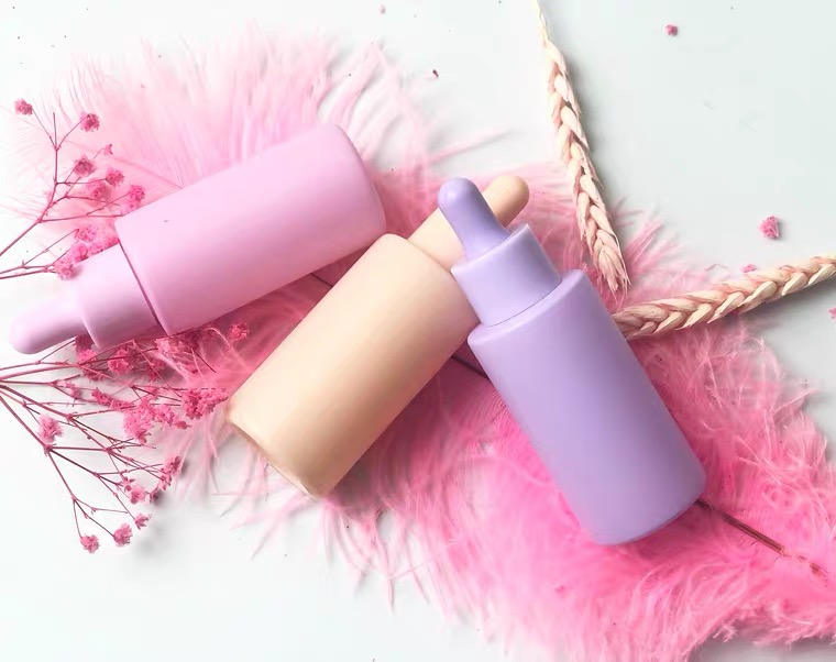 Custom 20/30ml 50ml 100ml 120ml 4oz Amber Pink Black Perfume Oil Dropper Bottle Serum Roller Bottles for Essential Oils Hair Oil