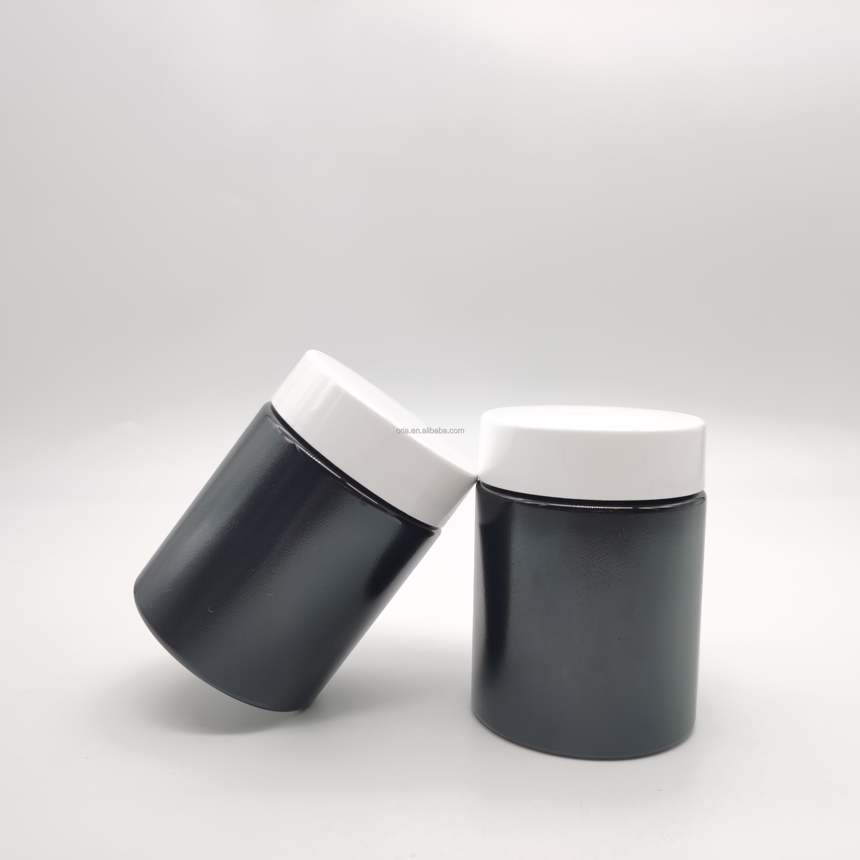 4oz 8oz Luxury Empty OEM Cosmetic Containers Biodegradable Cosmetic Packaging Plastic Cream Jar with lid
