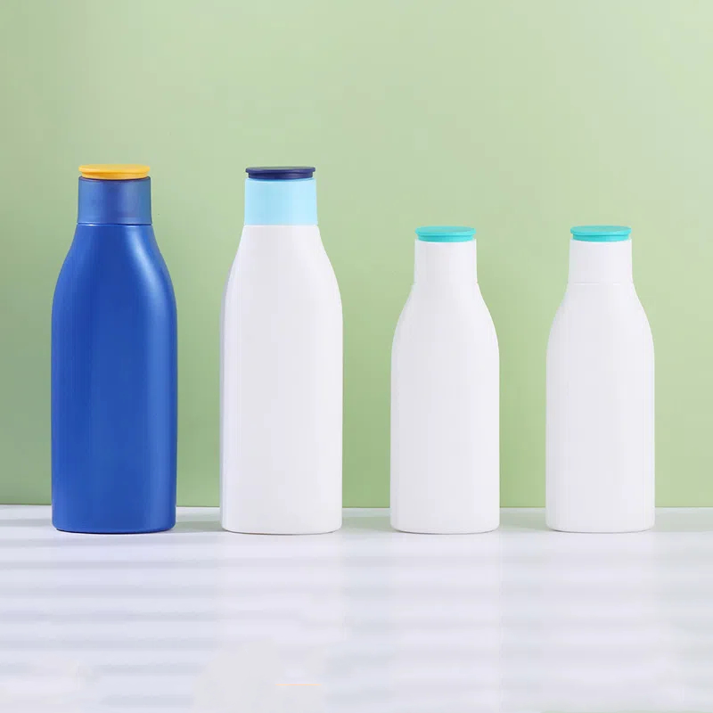 New 120ml 200ml Flip Top Cap PE Plastic Cosmetics Lotion Squeeze Bottle Kids Body Lotion Bottle White