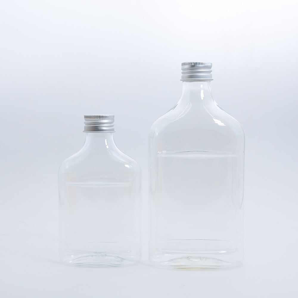 2oz 100ml 180ml 300ml Empty Plastic PET liquor bottle with caps 50ml liquor mini bottle for sale Custom Vodka sub packaging