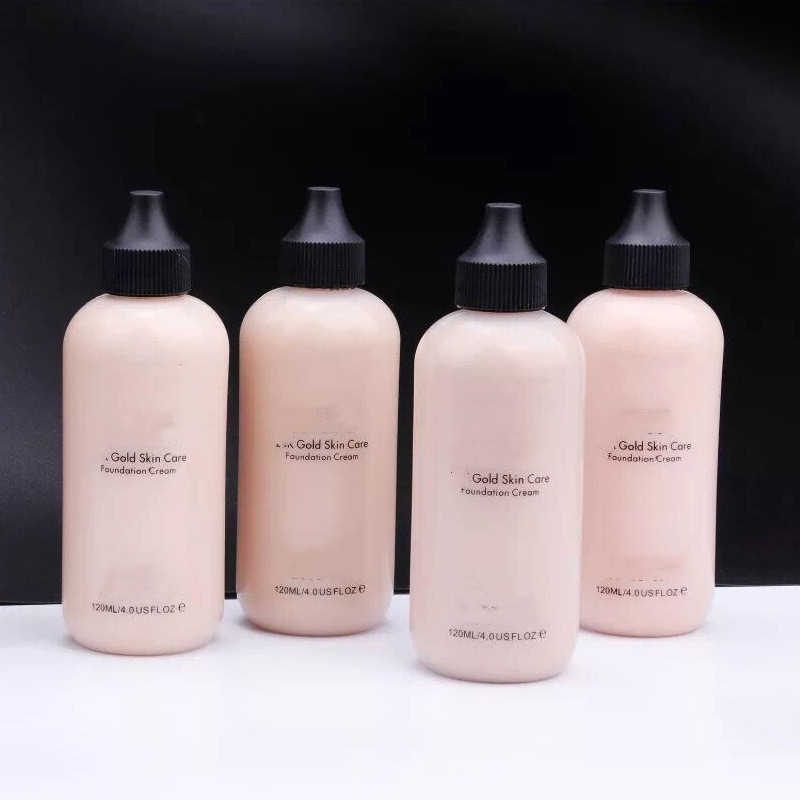 Luxury Mini Liquid Foundation Bottle 30ml 100ml PET Plastic Tube Squeeze Container Empty Foundation Dropper Bottle with Box Logo