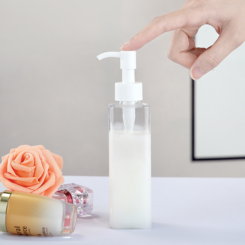 Flat Shape White HDPE bottles 200ml 400ml shampoo body wash Lotion Emulsion bottles with flip cap for kids Women Man