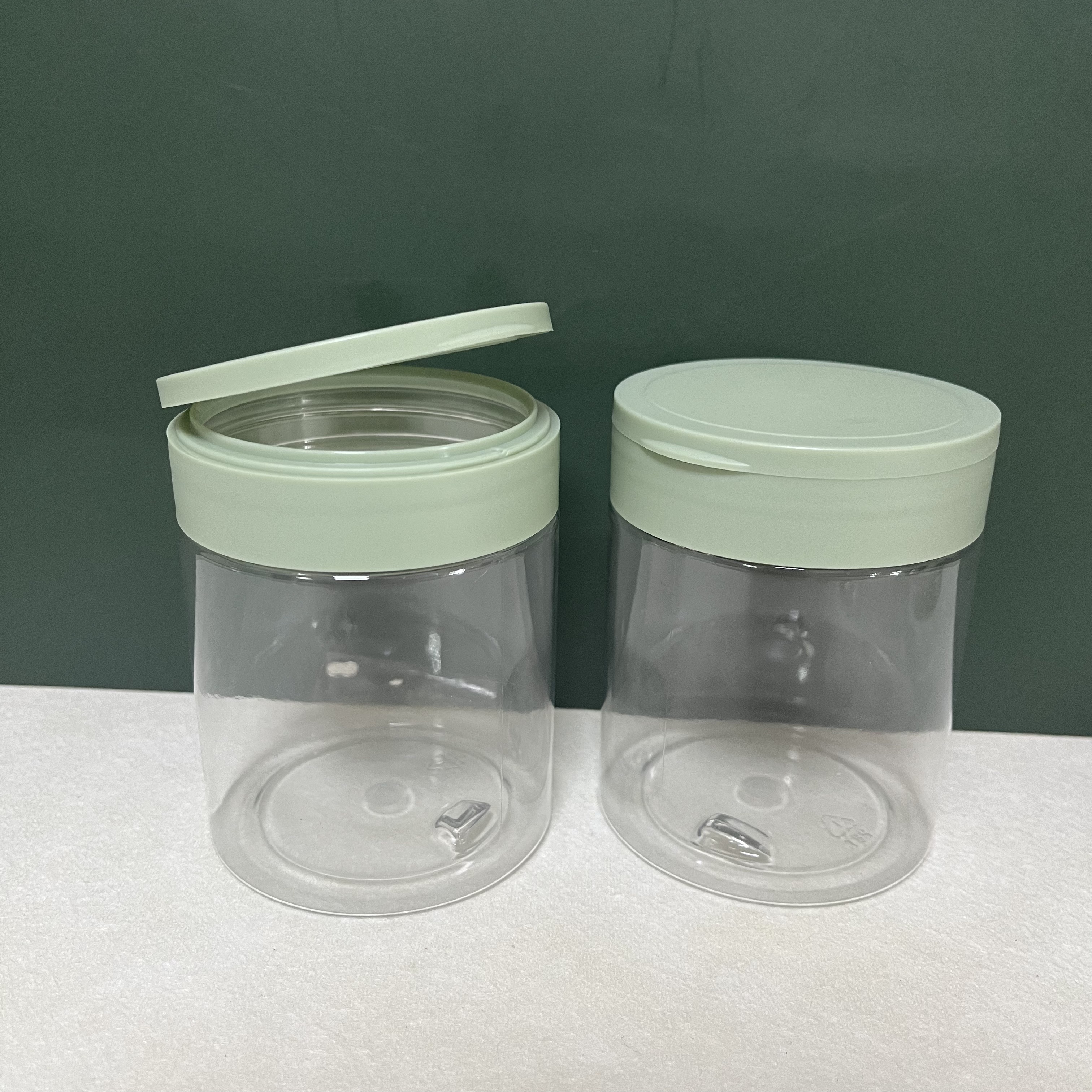 New Flip Cap Face Cream Body Scrub Jar 150ml 200ml 250ml 300ml 400ml 500ml Cotton Sheet Loose Powder Box Plastic Packaging Jar