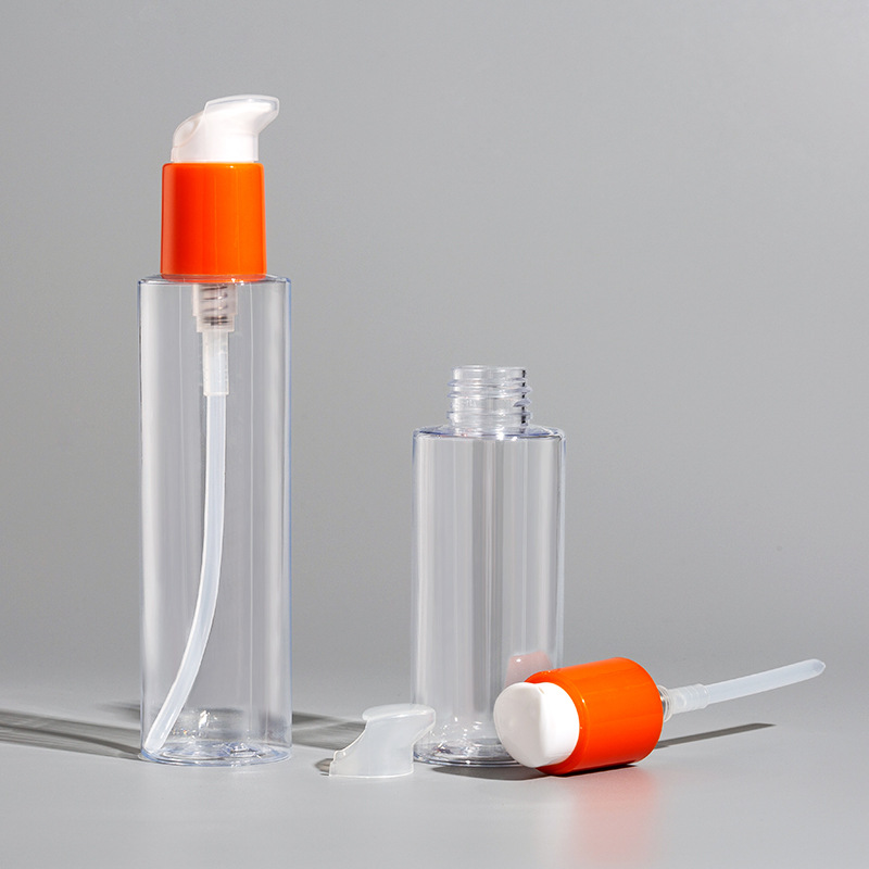 Customize 30ml 50ml 60ml Frosted Face Oil Serum Bottle Packaging Plastic Pump Bottle Clear Cosmetic Serum Oil Dropper Bottle
