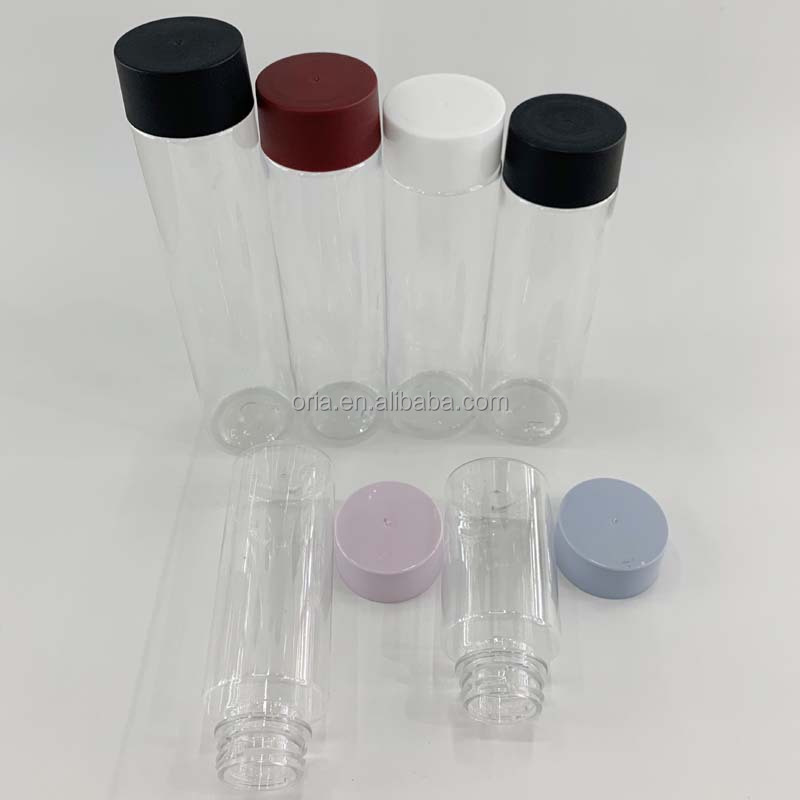 BPA Free plastic bottles for juice 250ml 500ml 8oz 16oz Transparent PET Square Round Juice Bottle With Tamper Proof Lid Cap