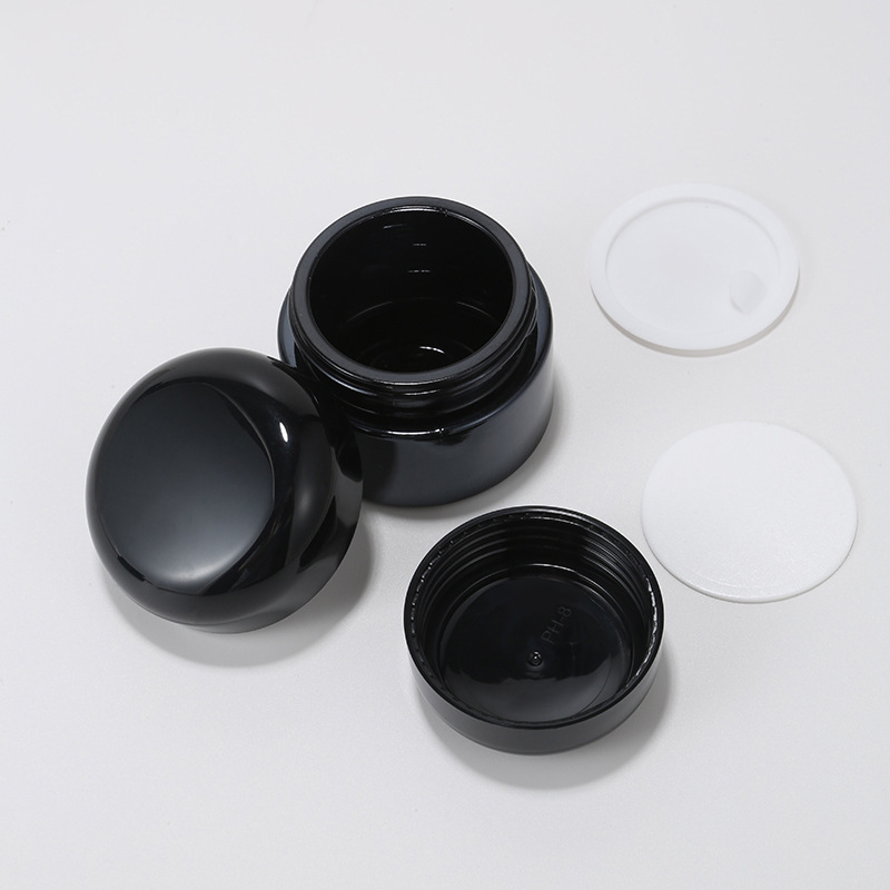 food grade Plastic Jar PP 30g 50g 100g 150g 200g  Cosmetic packaging Customized color Round Face Cream Jar