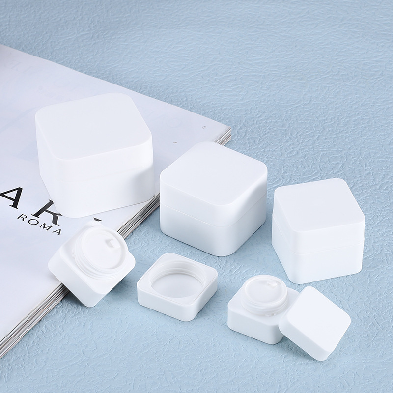plastic jar for nail gel nail glue 5g 10g 20g 30g 50g PP jar Square plastic Jars with lids for cosmetics face cream serum