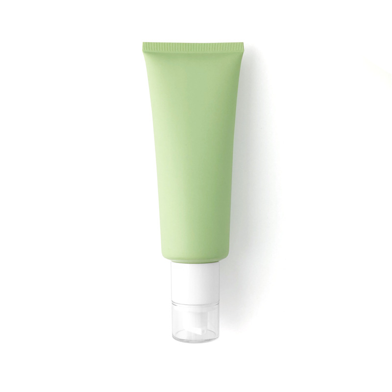 100g Empty Matte Plastic Tube Facial Cleanser Squeeze Tube  hand cream green tube Cosmetic packaging
