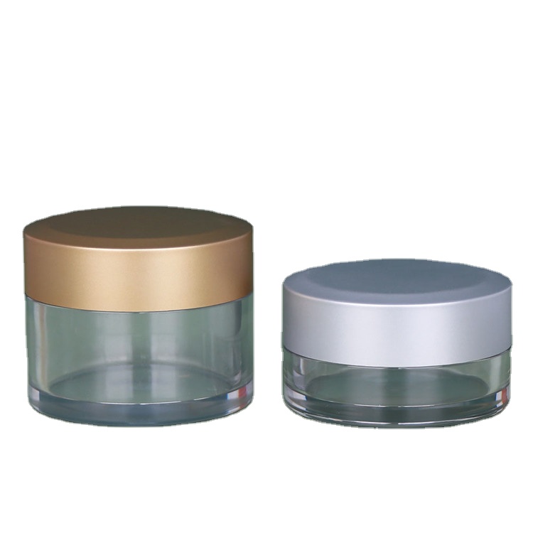 50ml lotions Essence facial scrub body butter eye cream jar plastic with Gold Silver Wooden lids 100ml 120ml 150ml 200ml 250ml