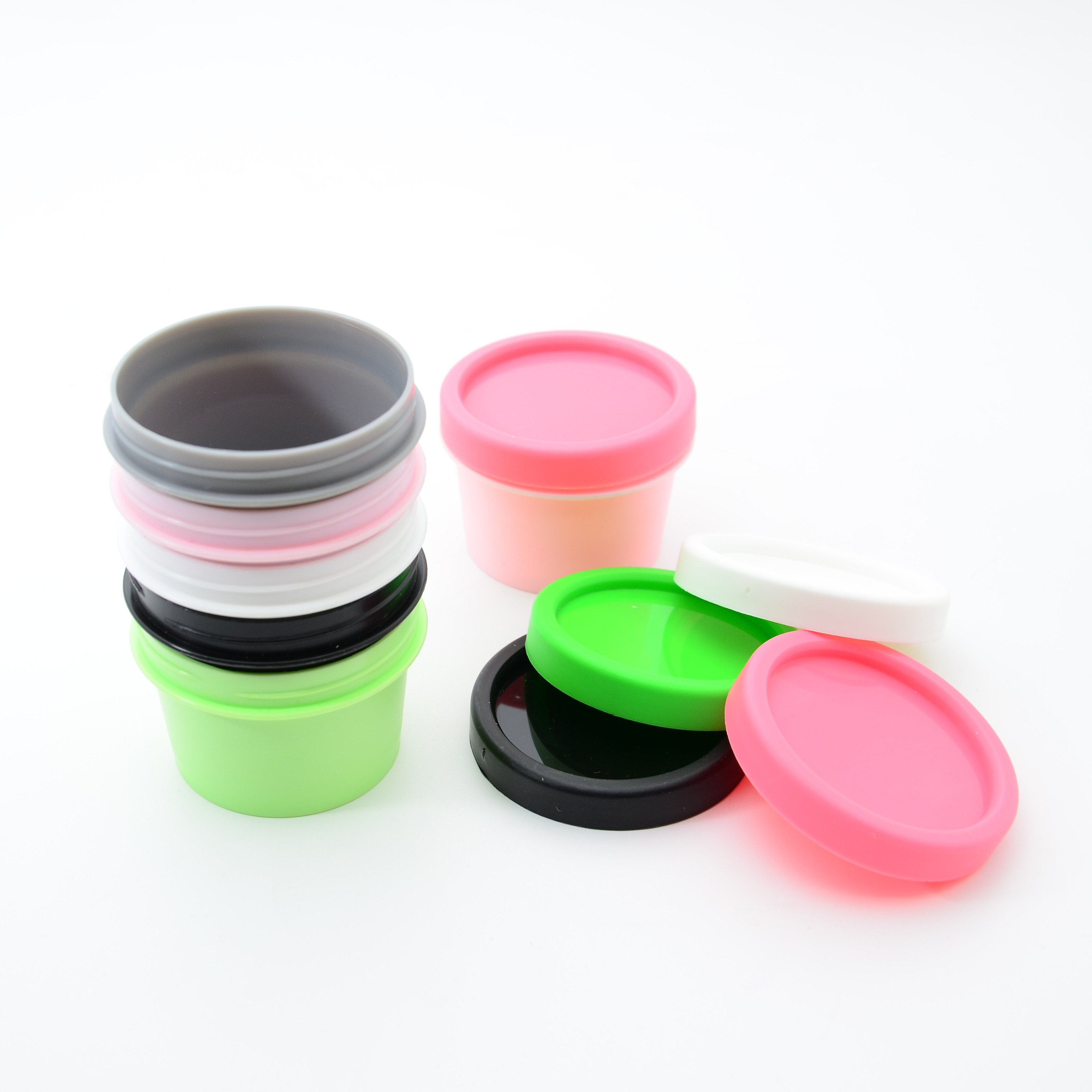 PP Plastic Jar 100ml ice cream yogurt dessert Food Cosmetic scrub butter jar Frozen sea salt mud mask jar 150ml 200ml 500ml