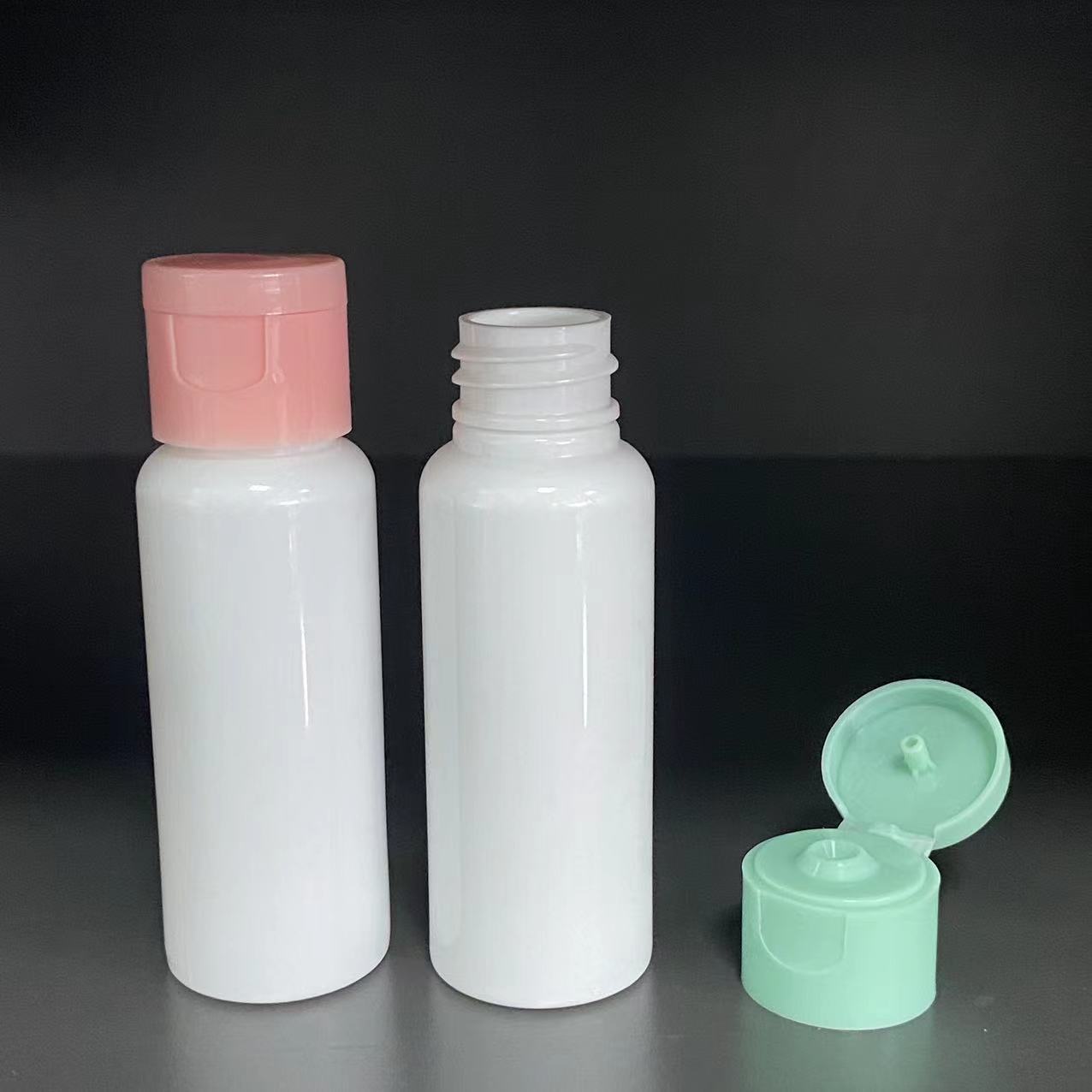 Unique Cone Shape Color cosmetic bottle 30ml travel size refillable 30ml empty Shampoo Conditioner Body Wash Lotion Bottle