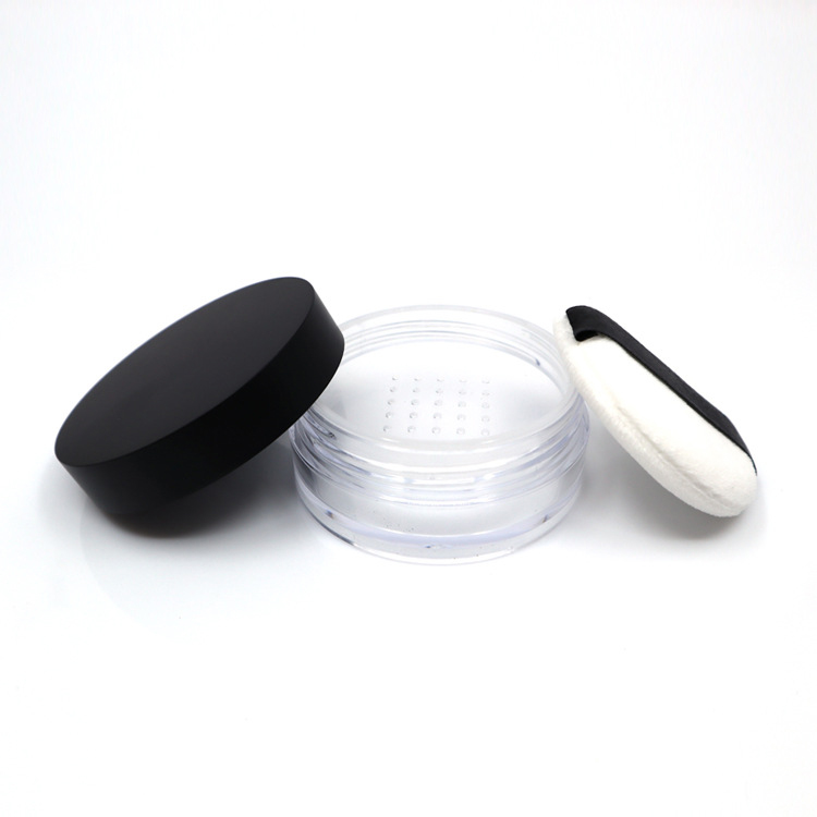 5g 10g 20g 30g 50g Makeup Plastic Matte Jar Loose Powder Jar with Sifter Mineral and Mirror Face Loose Powder Can Cosmetic Pot