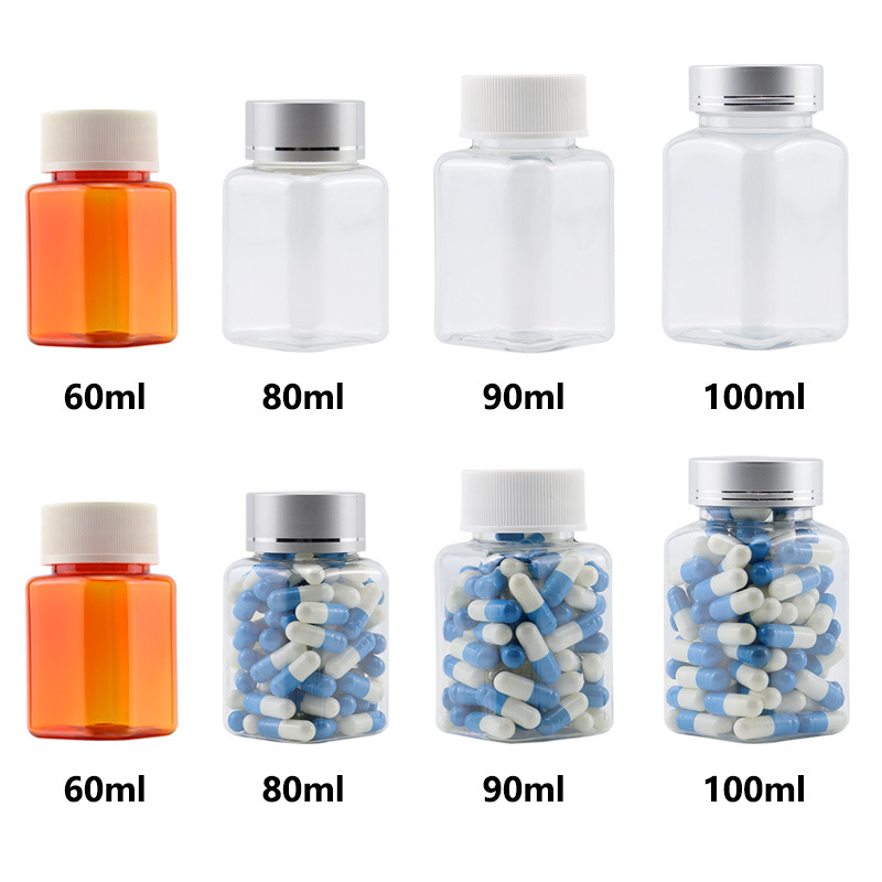 150ml pharma pill bottle 30ml 50ml capsule juice tablets medicine 100ml private label pill bottle amber plastic pill bottle