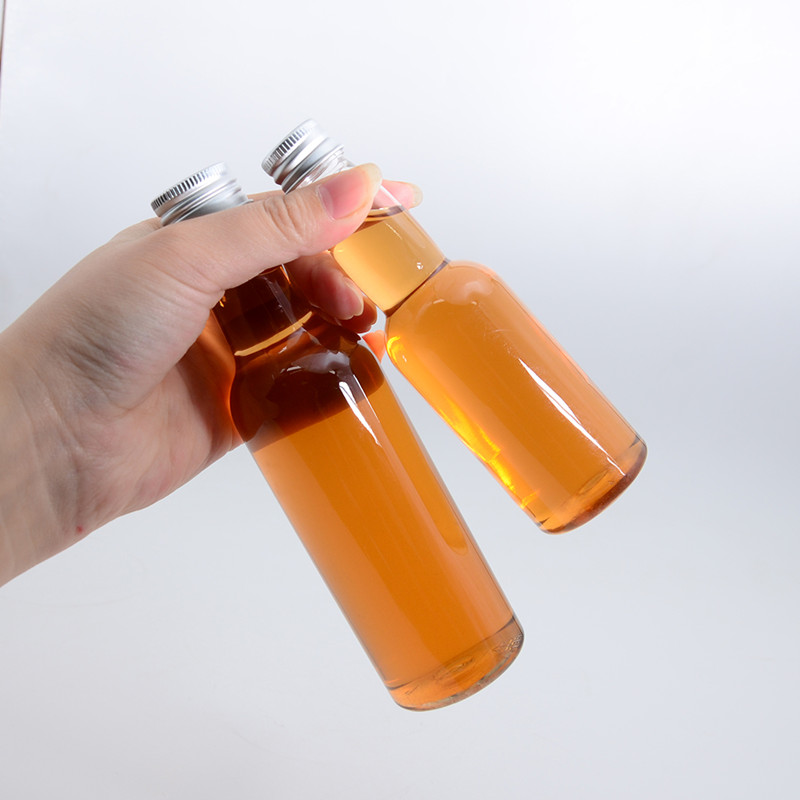 Mini Small 50 Ml 100ml Plastic Alcohol Shot Bottles For Sample Liquor Liqueur Whisky Whiskey Vodka Soda Spirits Wine Packaging
