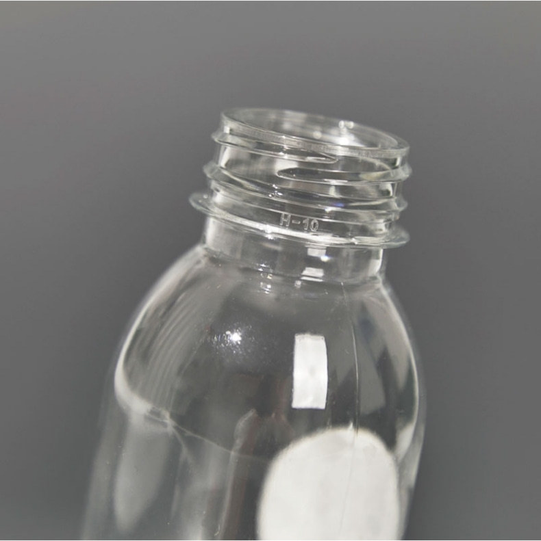 Custom Logo portable Round Transparent   Empty Reusable Juice Beverage Containers  pet juice milk bottle With aluminum cap