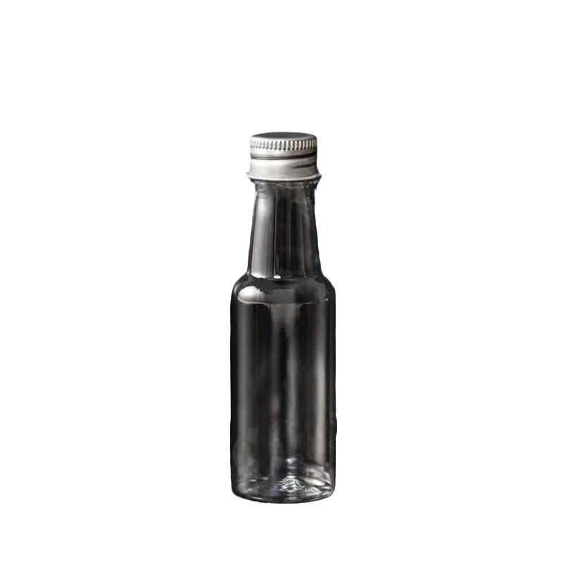 Custom Mini Liquor Bottles 50ml Empty Plastic Alcohol Shot Bottles Bulk Whisky Packaging 50ml plastic beverage bottle