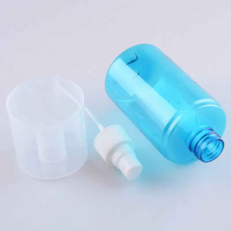 Blue Black Color Cosmetics Hair Oil Mist Face Spray Bottle 200ml With Full Cover Cap Perfume Fragrance Spray Bottle