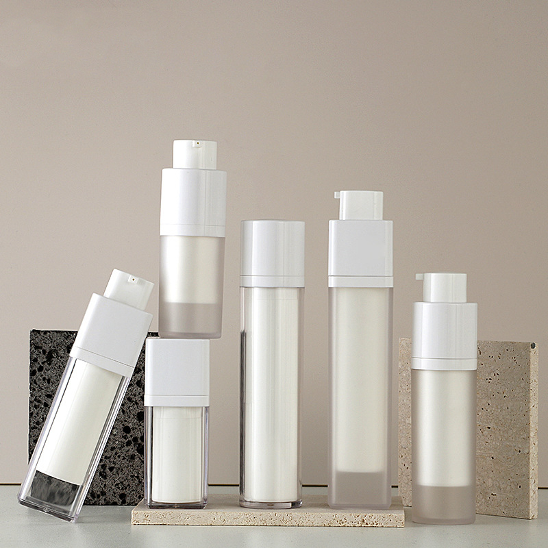 15g 30g 50 g Airless Cosmetics Skin Care Liquid Foundation Jar Lotion Pump Bottle Vacuum Face Cream Serum Jar with lid