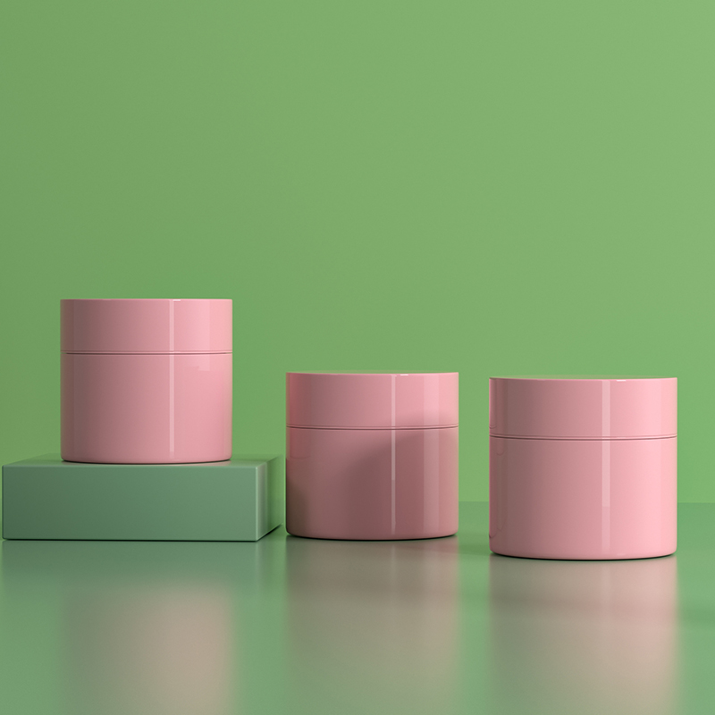 10g 20g 50gm Factory Price Plastic Square Cosmetics Face Cream Acrylic Jar Blue Pink Purple Customize Lotion Package