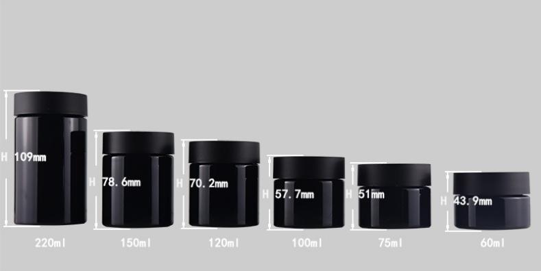 60ml 90ml Plastic Jar With Safety Lid 2oz 3oz 4oz 5oz 6oz 7oz 8oz CRC Child Resistant Cap For Foods Gummy Cosmetics Cream Lotion