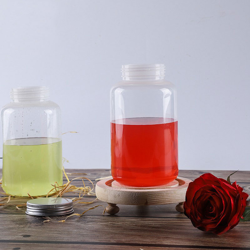 550mlJuice Bubble Tea Smoothie Plastic Packaging Bottles PP Beverage Plastic Juice Bottle With Cap