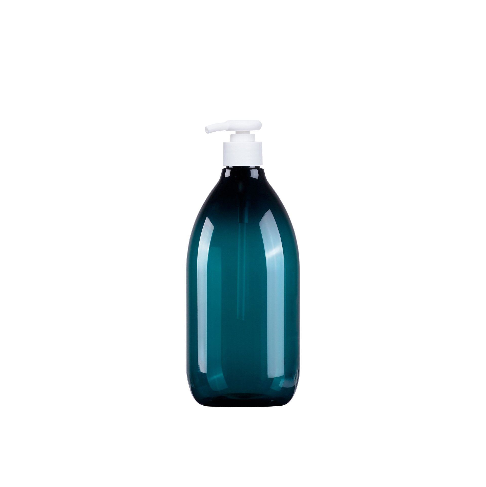 Luxury Blue Amber Color 200ml 250ml 300ml 400ml 500ml lotion Shampoo body wash face cleanser bottle with White Pump Dispenser