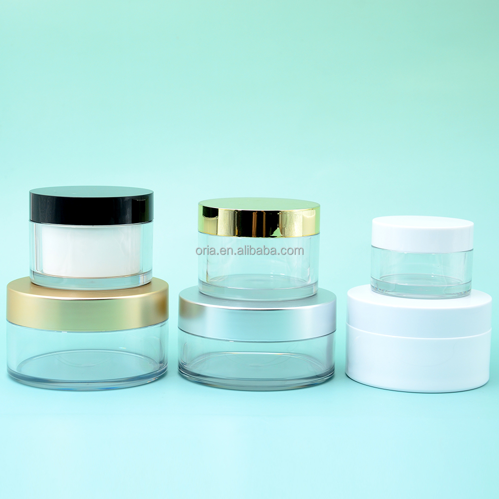 3ML 5ML 10ML 15ML 20ML Empty Sample Plastic Small Pot Jars with Lids Makeup Cosmetic Containers for Creams