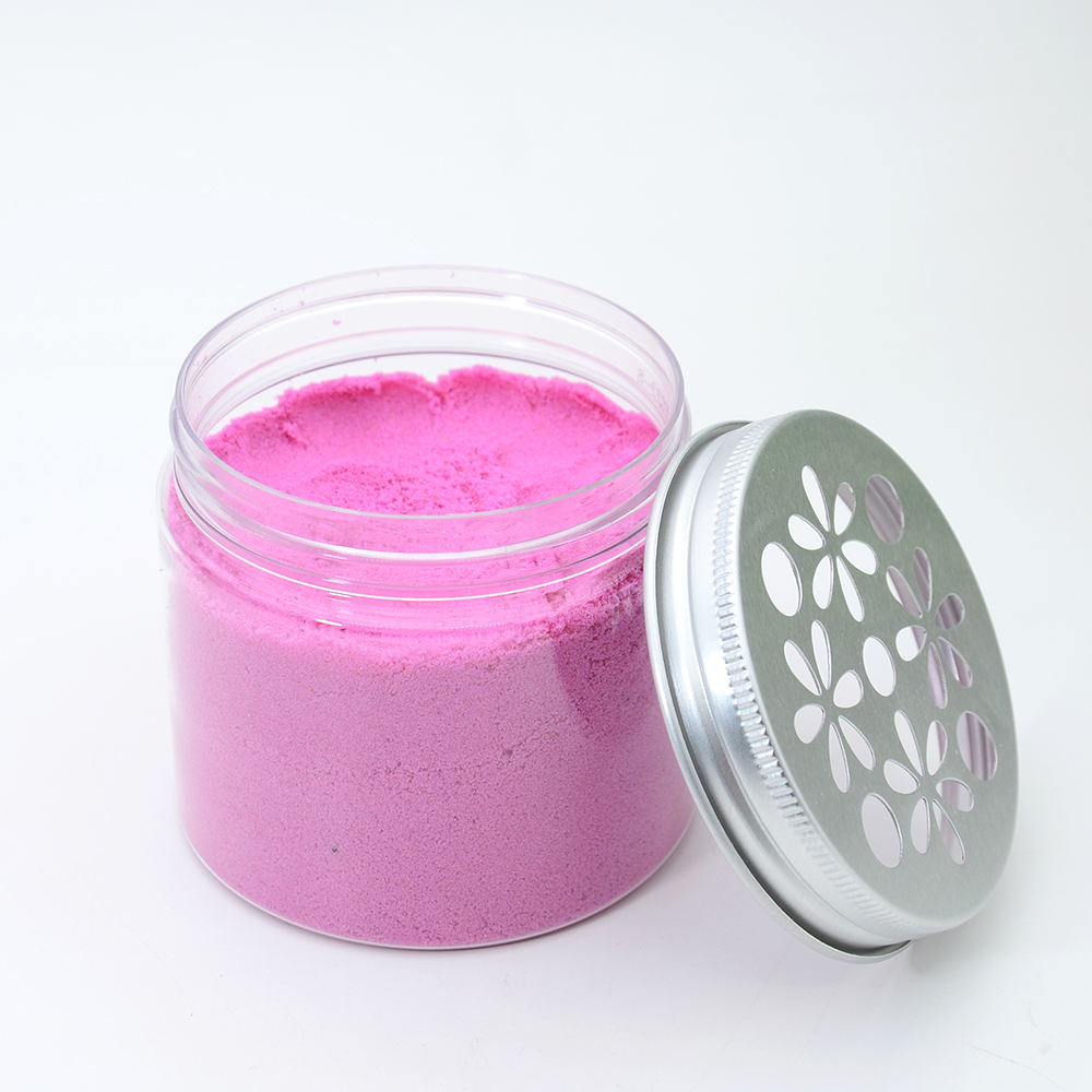 Aluminum cosmetic jar for air freshener cream packaging Transparent wide mouth plastic jar with hollow hole cover