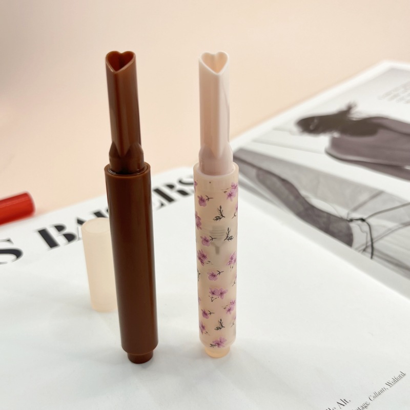 Creative Love Heart Shape Lipstick Press Pen Packaging Lip Balm Tube 3g